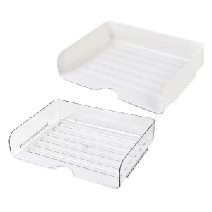 Stackable Paper Letter Tray Stacking File Letter Tray Space Saving Desk Document Organiser for School Office Supplies