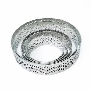 6Pcs Round Stainless Steel Tart Rings Heat-Resistant Metal Pastry Mold For Pastry French Dessert