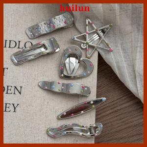 huilun y Y2k Hair Clips For Women Elegant Metal Duckbill Clip Side Bangs Barrettes Girls Hair Accessories