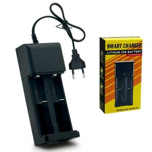 SYARIAH TOYS ALAT CAS ISI ULANG BATERAI 18650 14500 LITIUM LI-ON USB LED INDIKATOR 2 SLOT SMART CHARGER