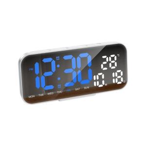 การปรับความสว่างอัตโนมัติติดผนังพร้อม USB จมน้ำประเภท C เครื่องวัดความดันลมยางตั้งอุณหภูมินาฬิกาดิจิตอลดีไซน์กระจก