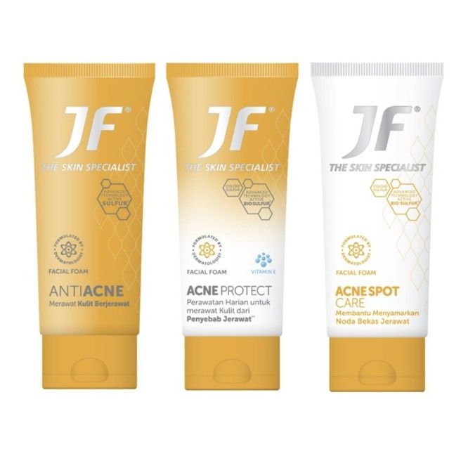 JF Sulfur Facial Foam Anti Acne | Acne Protect | Acne Spot Care | Face Wash