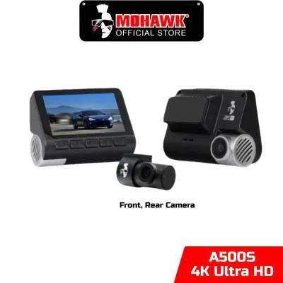 Mohawk Dashcam DVR Dual Channel Car Recorder 4K Ultra HD Wifi ADAS Lynx Night Vision A500S