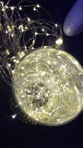 [NaJUAN] LED Solar Light String Ground Plug Outdoor Waterproof Copper/Silver Wire Light String Garden Landscape Decoration Tree Rattan Small Lantern