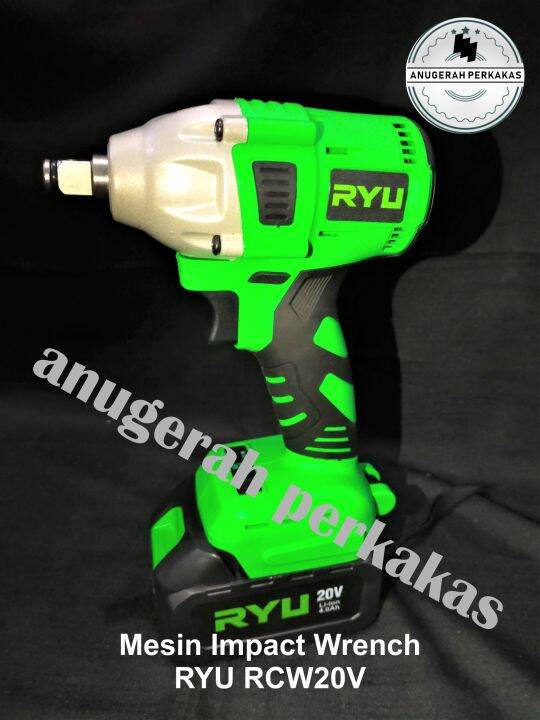 Mesin Pembuka Baut Baterai Cordless Impact Wrench Rcw V Ryu Lazada Indonesia