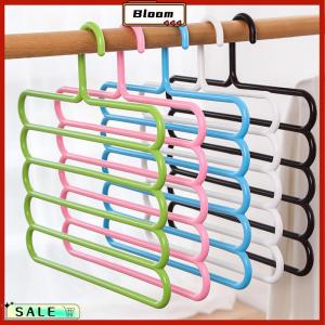 Follow Get New[Bloom Z] Clothes Hangers Trousers Hangers Holders Closet Storage Organizers 5 Layers Pants Towel Scarfs Racks Storage Organization