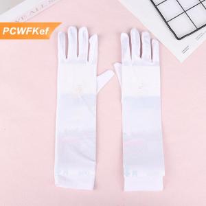 【PCWFKef】 1 cặp găng tay Kem chống nắng lái xe găng tay căng Phụ Nữ Chống UV giữa dài thoáng khí găng tay cho mùa xuân mùa hè Găng tay mỏng