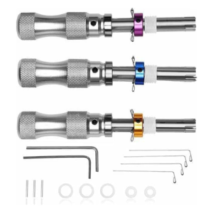 Heat Treated Stainless Steel L Shaped Hex Key Set with Tube Handle for Practical Mechanical Work and Household Use