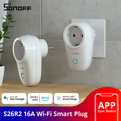 【Daily Deals】 SONOFF S26 R2 WiFi Smart Plug 10-16A Power Socket EU/ /UK/CN/AU/IL/CH/IT/BR Wireless S