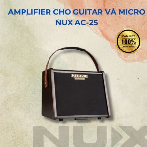 Ampli guitar NUX AC-25 công suất 25W có 2 kênh cho guitar và micro