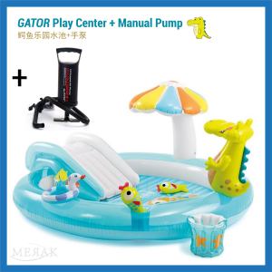 INTEX Crocodile Park Pool Inflatable Pool Children Toy Play Ground Swimming Pool Kolam Mainan Budak 57165 鳄鱼公园水池充气水池儿童游泳池