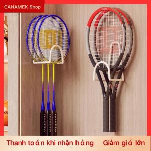 CS Treo Tường Cầu Lông Vợt Chủ Đấm Miễn Phí Với Bóng Móc Áo 3-Khe Cắm Lưu Trữ Giá Cho Quần Vợt Pickleball Ping Pong Mái Chèo