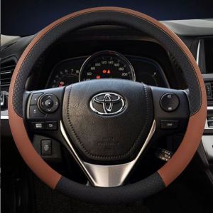 ปลอกหุ้มพวงมาลัยรถยนต์ ISUZU ระบายอากาศได้ดี พวงมาลัยขนาดมาตราฐาน 38ซม ใส่ได้ทุกยี่ห้อ