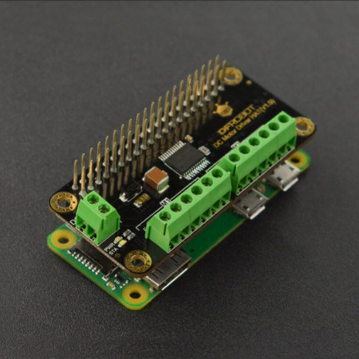 【Best value】 new DFRobot 2x1.2A DC Motor Driver HAT board with encoder ...