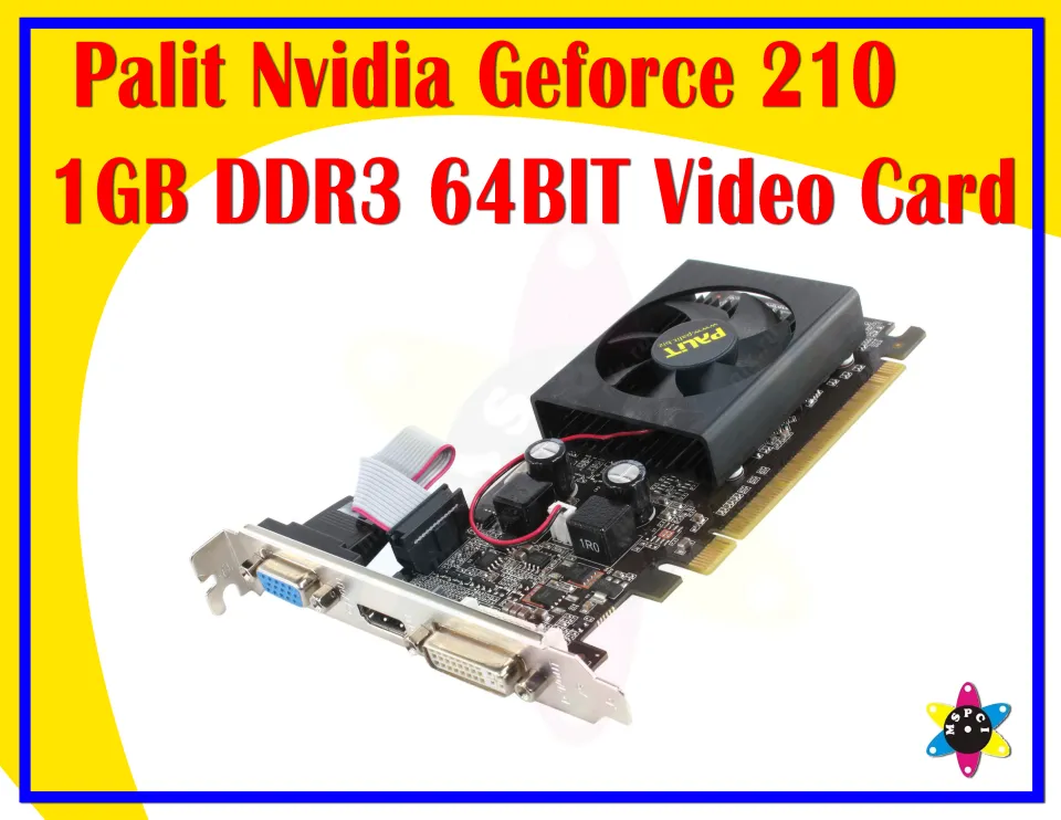 Palit Nvidia Geforce 210 1GB DDR3 64BIT Graphics Card Used