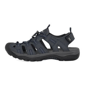 GRITION Navy Color Mens Support Sandals Outdoor Hiking Sandals Closed Toe Athletic Lightweight Walking Comfortable Sandals Water Shoes