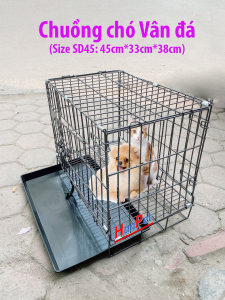 SD- Orgo - Lồng cho thú cưng dùng cho mèo VÂN ĐÁ dạng gấp gọn sơn tĩnh điện dùng để làm chuồng nuôi chó mèo