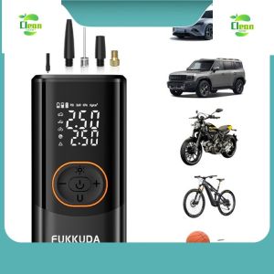 Tire Inflator Portable Air Compressor Portable Cordless Mini Air Pump with Digital Pressure Gauge Inflator 150PSI Fast Inflation and Automatic Closing Function Tire Pump Suitable for Car Motorcycle Bicycle Ball
