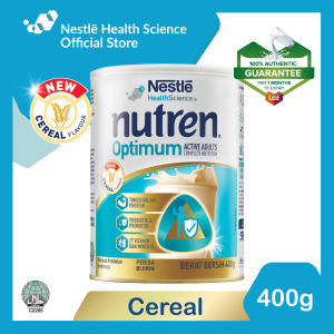 Nutren Optimum Cereal. Adult Complete Nutrition Whey Protein milk formula 400g
