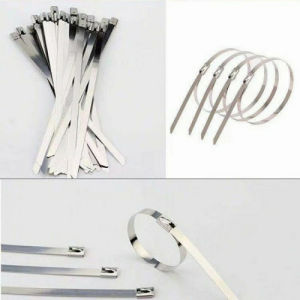 Kabel Ties Tahan Panas Eceran Stainless Steel Cable Ties Kabel Tis Steel 100mm 150mm 200mm 250mm 300mm 350mm Cable Ties Stainless Steel 4.6 x 100 150 200 300 350 mm