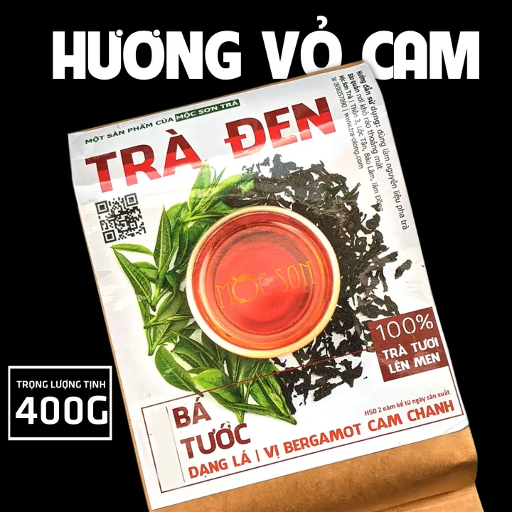 Trà Đen Hồng Trà Bá Tước Pha Trà Chanh Trà Tắc Mộc Sơn Túi 400g Vị Trái Cây Tao Nhã Hương Bergamot Nồng Nàn | Pha trà sữa trà chanh trà tắc tuyệt phẩm