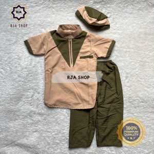 Pakaian Muslim Anak Laki-Laki Stelan Koko Kurta Anak Usia 1 - 10 Tahun New Arrival