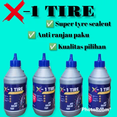 10 botol cairan tubles tubeless X-1 TIRE 350 ml ban motor mobil