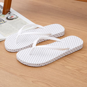 Free Shipping New Summer Collection: WomenS Polka-Dot Flip-Flops Flat-Soled Beach Sandals Stylish And Comfortable For The Beach