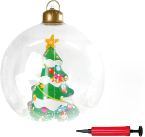 Giant Christmas Ball Decoration 60cm PVC Giant Inflatable Christmas Balls Inflatable Thickened Indoor and Outdoor Christmas Decoration