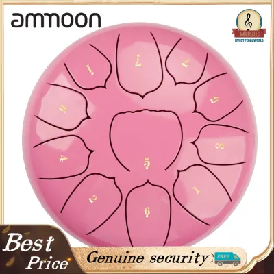 6 Inch Steel Tongue Drum 11 Notes Handpan Drum with Drum Mallet Finger Picks Percussion for Meditation Yoga