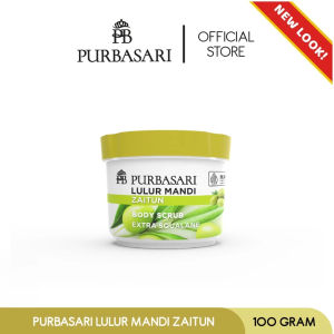 PURBASARI Body Scrub Exfoliating Lulur Mandi with Licorice Extract & Whitening Brightening Smooth Skin Exfoliate with Soft Beads - 100ML