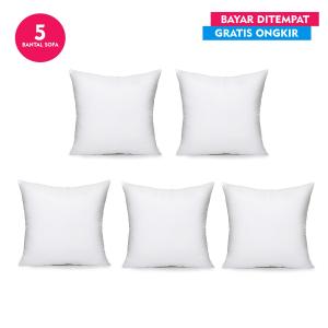 Bantal Sofa Set 5pcs Uk.40 x 40 - Putih