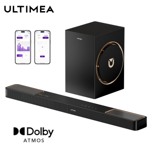 ULTIMEA Skywave F30 Boom 3.1.2ch ซาวด์บาร์ Dolby Atmos ซาวด์บาร์สำหรับบ้าน ซับวูฟเฟอร์แบบมีสาย เอฟเฟกต์เสียงท้องฟ้า โฮมเธียเตอร์แบบดื่มด่ำ