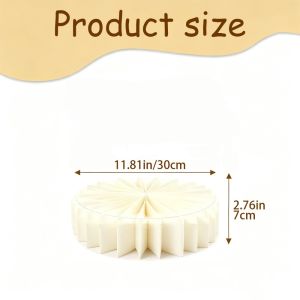 BEDDEH Paper Display Stand Folding Column Ornament Food Display Riser Decoration Risers Dessert Stand Wedding