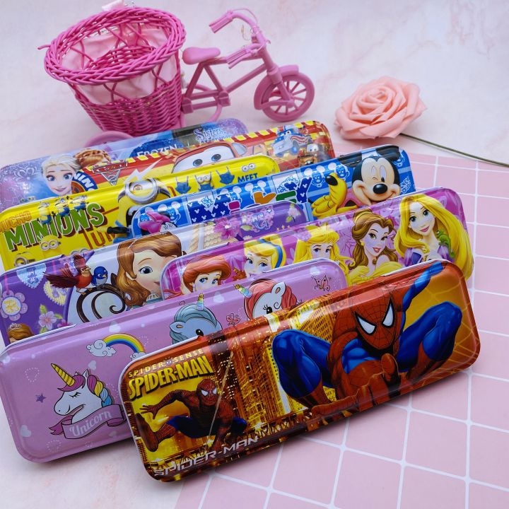 stainless steel pencil case pencil box 20.5*7*2cm 8898 Lazada PH