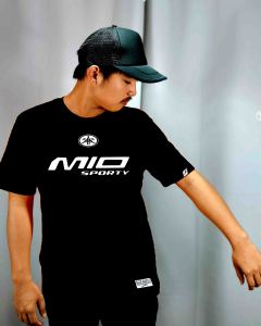 Mio sport Motorcycle Models Logo T Shirt Cotton Motorsport Racing Fashion/ 210 GSM premium