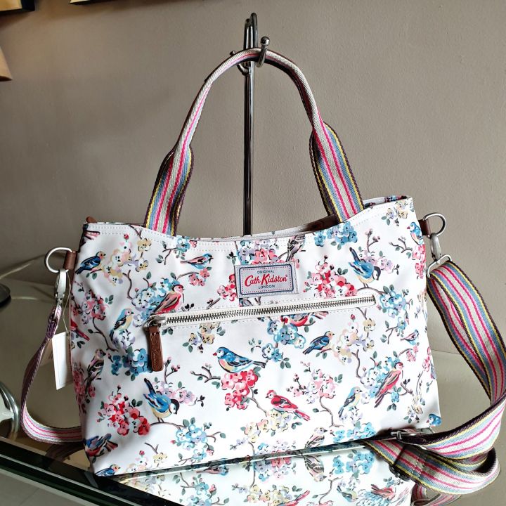 Best Seller C.A.T.H K.I.D.S.T.O.N Rose Birds Printed Convertible Bag White Lazada PH