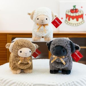 BEIBEI 23cm Standing Goat Plush Doll PP Cotton Fluffy Baby Goat Keychain Simulation Doll Soft Sheep Plush Toys Kids Gift