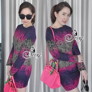 ชุดเดรส Sevy Modern Sew Magazord Hot Color Mini Dress