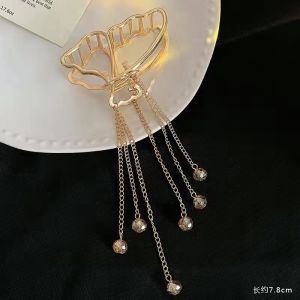 GUK Jepit Rambut Butterfly Bentuk Hair Clips Kupu-Kupu Mutiara Vintage Bahan Metal Ukuran Besar Geometric Hairpin Pita Korea Hair Pins Hair Claw Clip A7 COD