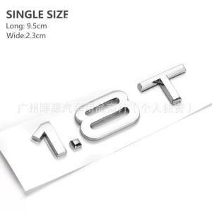 Applicable to Audi A3A4A5A6A7Q3Q5Q7 car logo car sticker displacement label 2.0T 1.8T 3.0T car logo