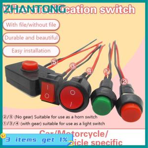 ZHANTONG Modified Switch Button Mini Switch Electric Car Wiring Lights Horn Modification Motorcycle Small Switch