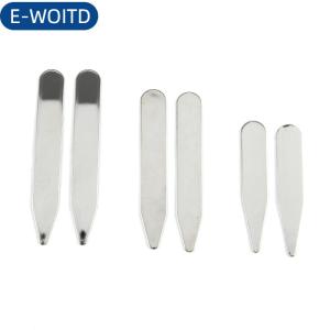 E-WOITD 2 chiếc vòng cổ bằng thép không gỉ giữ xương cho áo sơ mi trang sức tiệc tùng công sở