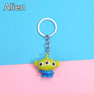 Toy Story Keychains Buzz Lightyear Woody Lotso Keyring Collection Doll Bag Car Accessory Kid Birthday Gifts ToyStory Action Figure Woody Keychain Buzz Lightyear Keychain Alien Keychain Backpack Pendant Model Car Keychains