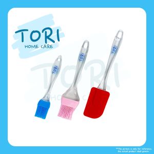 TORI HOME Silicone Cake Brush & Scaper Bakeware Silicon Berus Kek