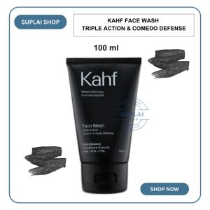SABUN WAJAH KAHF FACE WASH Triple Action Oil & Comedo Defense 100 ml