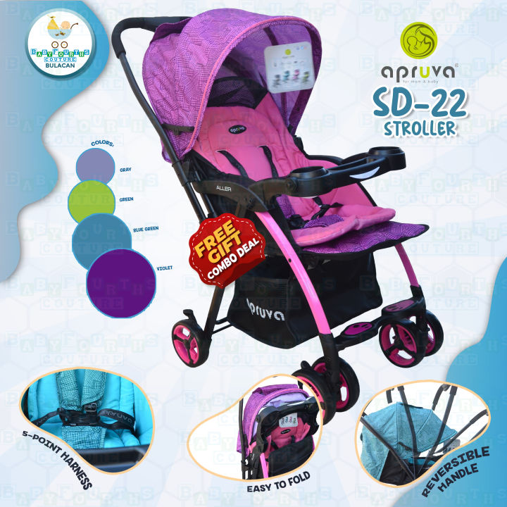 Sd 22 Apruva Stroller Reversible Apruva SD-22 Aller Deluxe Blue