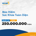 Bảo hiểm sức khỏe Bảo Long - Từ 7 đến 9 tuổi - Gói 250 triệu đồng. 