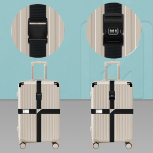 HH 4m 18 to 34 Inch Luggage Cross Anti-Theft Travel Strap Belt Bag Straps Security Lock Tali Kunci Beg Bagasi 行李箱绳子密碼鎖