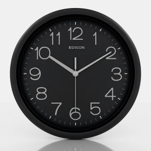 Jam Dinding Edison Sweep ES EQ 28 KY T 26 Timbul Diameter 310mm 31cm